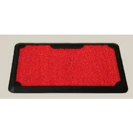 Felpudo todoterreno rect con bandeja vinilo ro din 45 x 70 x 2 cm dintex