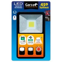 Linterna 6500k batería 12h 62x160x200mm garza