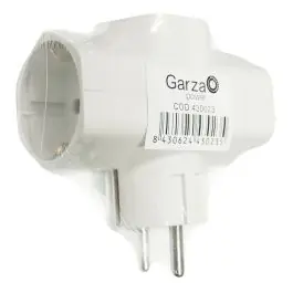 Adaptador 3 tomas 88x43x87mm 3500w p/inf garza