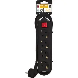 Regleta 4 tomas cable 1,4m 3680w int. garza