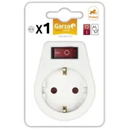 Adaptador 1 toma 80x130x90mm 3500w p/inf garza