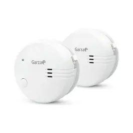 Detector humo mini pack 2 unid. 85d indicador bateria baja boton test garza