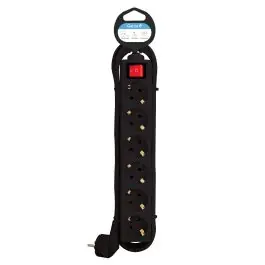 Regleta 6 tomas cable 3m 3680w int. garza ne