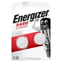 Pila botón lithium 80x6x120mm 2ud cr2450 energizer
