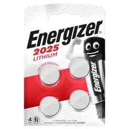 Pila botón lithium 80x4x120mm 4ud cr2025 bl 4 energizer
