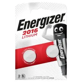 Pila botón lithium 80x4x120mm 2ud cr2016 bl2 energizer