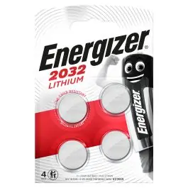 Pila botón lithium 80x4x120mm 4ud cr2032 bl4 energizer