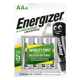 Pila aa recargable 80x15x120mm 4ud aa bl4 energizer