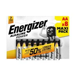 Pila alcalina power aa lr06 pack 8 energizer