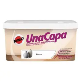 Pintura plastica una capa mate 4 l blanco titan - Titanlux