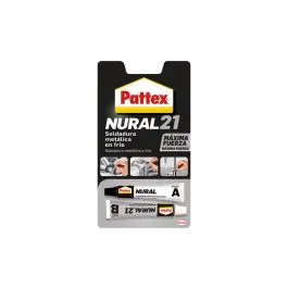 Adhesivo nural 21 soldadura metal en frio 22 ml pattex