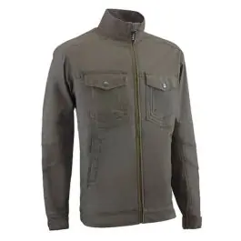 Chaqueta multibolsillos entallada flex verde talla s juba