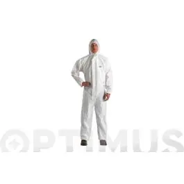 Buzo desechable riesgo tipo 5 y 6 antiestatico 4510 talla l 3m