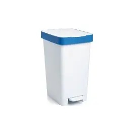 Cubo con pedal smart 25l reciclaje azul-26x36x47cm tatay
