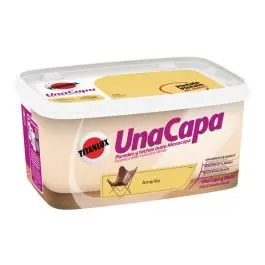 Pintura plastica una capa mate 4 l amarillo titan - Titanlux