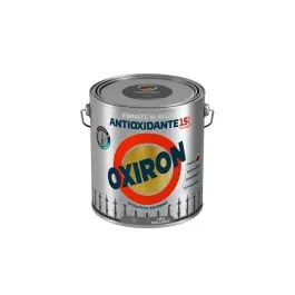 Esmalte antioxidante agua oxiron liso brillante 2,5 l plata titan