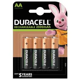 Pila recargable lr06 aa 2500mah ultra duracell 4 pz