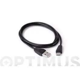 Cable conexion usb-tipo c negro 1m axil