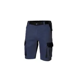 Bermuda poliester / algodon 200 gr solid match navy / negro talla 42 velilla