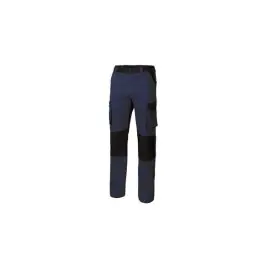 Pantalon poliester / algodon 240 gr solid match navy / negro talla 50 velilla