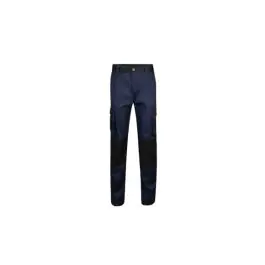 Pantalon poliester / algodon 240 gr solid match navy / negro talla 54 velilla