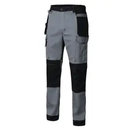 Pantalon stretch 240 gr canvas gris / negro talla 3xl velilla