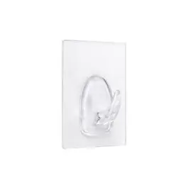 Colgador adherente reutilizable transparente base 60 x 47 mm inofix