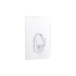 Colgador adherente reutilizable transparente base 80 x 62 mm inofix