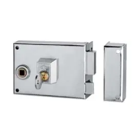 Cerradura sobr. 125br 120mm e-60mm pic/pal izq cil.euro niq cvl