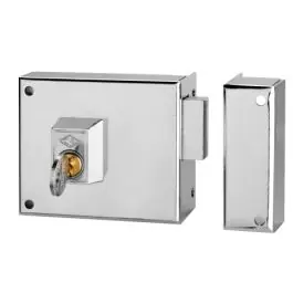 Cerradura sobr. 124a 100mm e-60mm palanca izq solo llave niq cvl