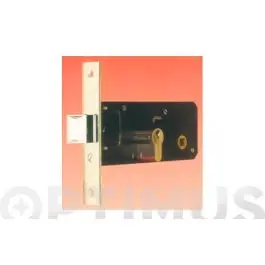 Cerradura metalica 5557 entrada 70mm cilindro leva larga inox lince