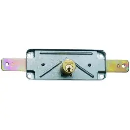 Cerradura central de persiana 1511av largo del cilindro de 10mm cincado mcm