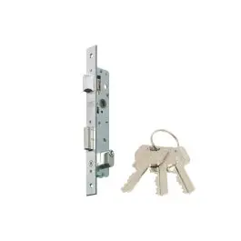 Cerradura metalica 1550-21 entrada 18mm cilindro ovalado inox mcm
