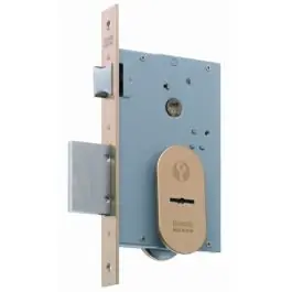 Cerradura seg. mad.emb. 1808 e-60mm esm. oro mcm 1808-60 lla
