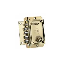Cerradura sobr. s-90 144x90mm pic/4pas izq bomb.50mm dorado fac