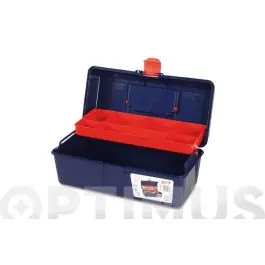 Caja herramientas polipropileno n 21 azul 310 x 160 x 130 mm 1 bandeja tayg