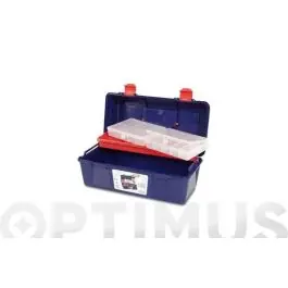 Caja herramientas polipropileno n 23 azul 356 x 184 x 163 mm 1 bandeja 2 estuches tayg