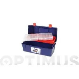 Caja herramientas polipropileno n 25 azul 400 x 206 x 188 mm 1 bandeja 1 estuche tayg