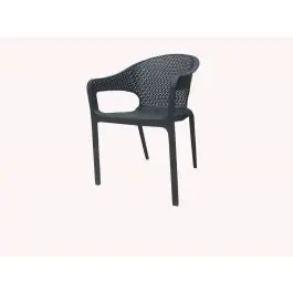 Silla jardin pp 56,5x58x80cm grafit paine nt132440 import - Curver