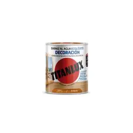 Barniz al agua ecologico decoracion brillante 750 ml roble titanlux