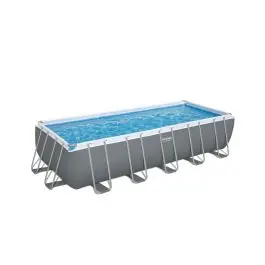 Piscina rectangular desmontable power steel 19.281 l depuradora cartucho tipo iii 640x274x132 cm bestway