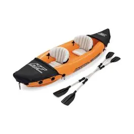 Kayak doble inflable lite-rapid + 2 remos e hinchador 321x88 cm bestway