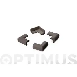 Protector de esquinas acolchado marron 4 unidades inofix