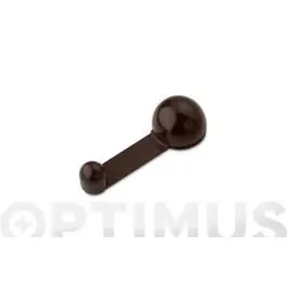 Tope puerta retenedor adhesivo giratorio marron inofix