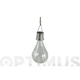 Lampara exterior solar colgante led 14 x 7 cm luxform