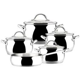 Bateria cocina a/inox 9 pz magefesa