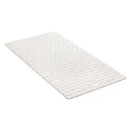 Alfombra de baño 72x36 cm antideslizante diamond sbs/caucho blanco tatay