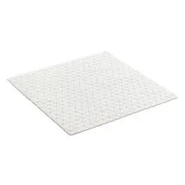Alfombra de baño 54x54 cm antideslizante diamond sbs/caucho blanco tatay