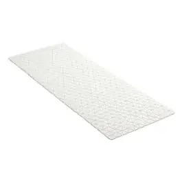 Alfombra de baño 96x36 cm antideslizante diamond sbs/caucho blanco tatay
