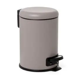 Cubo baño 3l cubo extraible ac taupe nordic tatay